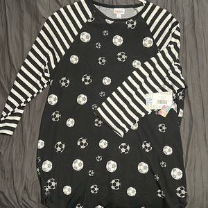 XL Lularoe Randy with Soccer Balls